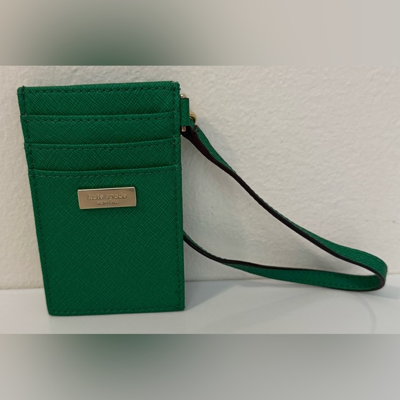 kate spade Handbags - NWOT Kate Spade Saffiano Leather Small Slim Card Holder Green